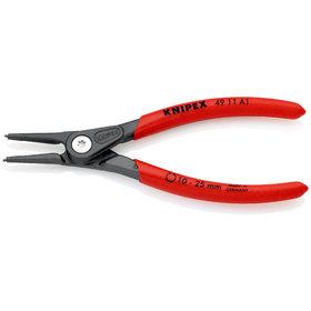 KNIPEX® - Präzisions-Sicherungsringzange für Außenringe auf Wellen grau atramentiert, mit rutschhemmendem Kunststoff überzogen 140 mm 4911A1