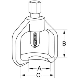 KSTOOLS® - Universal-Gelenkbolzen-Ausdrücker, 18mm