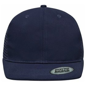 James & Nicholson - 6 Panel Baumwoll Mesh Cap MB6509, navy-blau, Einheitsgröße