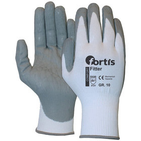 FORTIS AS - Handschuh Fitter Flex, grau/weiß, Größe 11