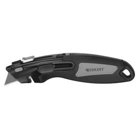 Westcott - Cutter ZINC ALLOY, 18mm, schwarz, E-8403200, Trapezklinge, Metall-Gehäu