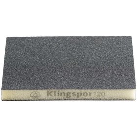 KLINGSPOR - Schleifschwämme SW 502, Siliziumkarbid Korn 220 96 x 123 x 12,5mm, 100 Stück