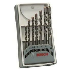 Bosch - Betonbohrer CYL-3 Set, Silver Percussion, 7-teilig, 4, 5, 5,5, 6, 7, 8, 10mm (2607017083)