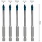 Bosch - EXPERT HEX-9 HardCeramic Dachziegel-Bohrer-Set, 5mm, 5-teilig (2608900598)