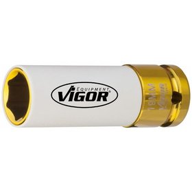 VIGOR® - Schlagschrauber-Steckschlüsseleinsatz V2473 Antrieb 1/2", SW19 x 85mm