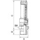 RIEGLER® - Sicherheitsventil DN 10, Messing, G 3/8", Ansprechdruck 47 bar