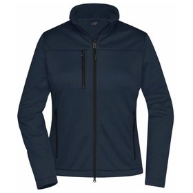 James & Nicholson - Damen Softshell Jacke Recycled Polyester JN1171, navy-blau, Größe S