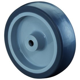 BS ROLLEN - Gummirad, Ø 100 mm, Radbreite 30 mm, Tragkraft 80 kg, Achsbohrung 12,1 mm, Naben