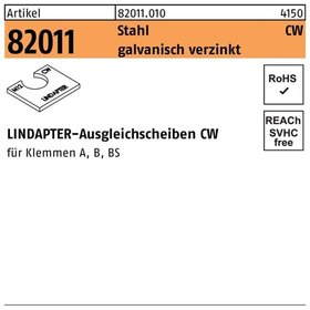 LINDAPTER-Ausgleichscheiben ART 82011 Stahl CW M 10 galv. verzinkt S