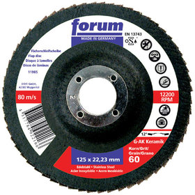 forum® - Fächerschleifscheibe gekröpft 115mm K60 Keramik