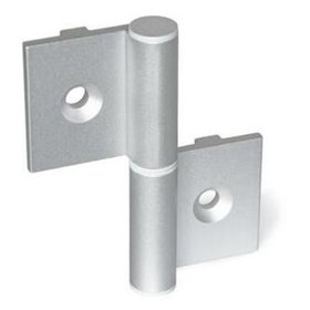 Ganter Norm® - 2292-72-82-A-C-EL Scharniere, aushängbar, für Aluminiumprofile, mit Führungssteg