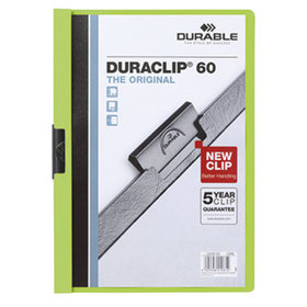 DURABLE - Klemmmappe DURACLIP 60 220905 DIN A4 Hartfolie grün