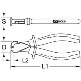 KSTOOLS® - ERGOTORQUE Vornschneider, 160mm