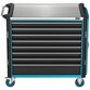 HAZET - Werkstattwagen Assistent 179NXXL-8D/3, Schubladen, flach: 7 x 81 x 870 x 522mm, Schubladen, hoch: 1 x 166 x 870 x 522mm