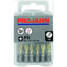 PROJAHN - 1/4" STAR Bit L25mm PH1 ZrN 10er Pack