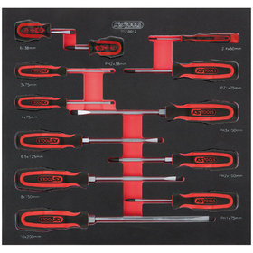 KSTOOLS® - SCS ERGOTORQUEplus Schraubendreher-Satz, 12-teilig in 2/3 Systemeinlage