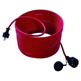 BACHMANN - Verlängerungskabel 25m 3x1,5mm² Gummi rot Netzanschlussleitung 0-70°C 250V