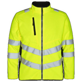 Engel - Safety Fleecejacke 1192-236, Warngelb/Schwarz, Größe 3XL