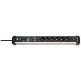 brennenstuhl® - Premium-Protect-Line 60.000A Überspannungsschutz-Steckdosenleiste mit Power Delivery USB-Ladefunktion 6-fach 3m H05VV-F 3G1,5