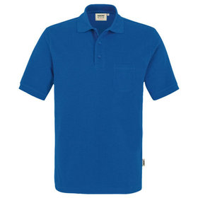 HAKRO - Pocket-Poloshirt Mikralinar® 812, royalblau, Größe XL