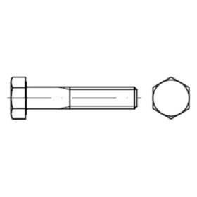 Sechskantschraube mit Schaft DIN 931 Edelstahl A5/1.4571 M16 x 60mm