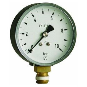 Afriso - Rohrfedermanometer RF 63 radial G 1/4" B, 10 bar, Gehäuse-ø63mm