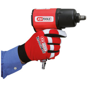 KSTOOLS® - Leder-Mechaniker-Handschuh, Vibrationsgedämmt, Größe 10