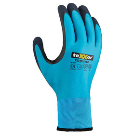 teXXor® - Winterhandschuh LATEX 2228, Kat. II, blau/dunkelblau, Größe 9