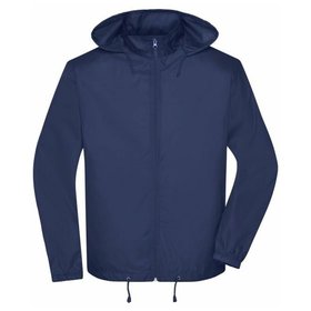 James & Nicholson - Herren Basic Windbreaker JN1132, navy-blau, Größe XXL