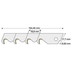 LUTZ BLADES® - Abbrechklinge 18mm TIN 18mm TIN a 10 Stück