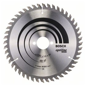 Bosch - HM-Kreissägeblatt Optiline Wood für Handkreissägen ø190 x 30mm 48WZ (2608640617)