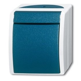 Busch-Jaeger - Wipptaster gr/bl-gn 1S AP ocean IP44 mt grau/blau-grün