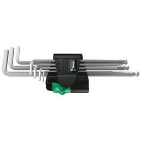 Wera® - Schlüssel-Set 950/7 Hex-Plus Magnet 1 7-teilig Kunststoffh. Hex-plus® 6kt. a. KK