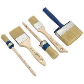 FSCPin.-Streich-Set 5tlg RiPi4+8,FlPi40+60,Fl-Str. 100mm Pappelholz, PET Borste