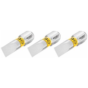 HAZET - Bit 2208N-9/3 ∙ Sechskant 6,3 (1/4") ∙ Schlitz Profil ∙ 1 x 6mm ∙ 3er-Pack