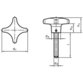 HALDER - Kreuzgriffschrauben, ähnlich DIN 6335, rostfreier Stahl | d1=50 mm / d2=M10 / l=~ 20 mm | 24731.0025