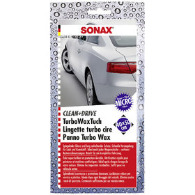 SONAX® - Clean + Drive Turbo Wax Tuch 40 x 50 Thekendisplay