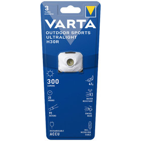 VARTA® - Kopflampe Outdoor Sports Ultralight H30R, weiß