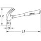 KSTOOLS® - Klauenhammer, amerikanische Form, 600g