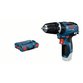 Bosch - Akku-Schlagbohrschrauber GSB 12V-35 mit L-BOXX 102, 1x Gürtelclip, 1x Bithalter (06019J9001)