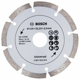 Bosch - Diamanttrennscheibe für Baumaterial, Durchmesser: 115mm (2607019474)