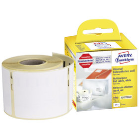 AVERY™ Zweckform - AS0722440 Rollen-Etiketten, Etiketten Universal, 54 x 70mm, 1 Rolle/320 Etiketten, weiß