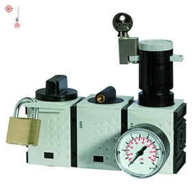 RIEGLER® - Wartungsstation SAFETY »FUTURA«, KH-AV-DR, BG 4, G 3/4", 2,5-8 bar