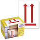 AVERY™ Zweckform - 7250 Symbol Warn-Etiketten, Symbol: Hier oben, im Kartonspender, 74 x 100mm, 1 Rolle/200 Etiketten, rot