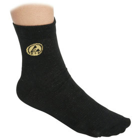 Warmbier® - ESD-Socken, schwarz mit ESD-Logo, Größe 43-45
