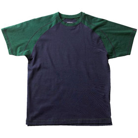 MASCOT® - T-Shirt Albano 50301-250, marineblau/grün, Größe 2XL