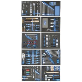 GEDORE - TS-308 Werkzeugsortiment in Check-Tool-Modulen, 308-teilig