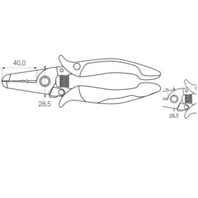 Wiha® - Abisolierzange Z 49 7 03 Mehrkomponenten Ø0,4-1,3mm AWG 26-16 165mm