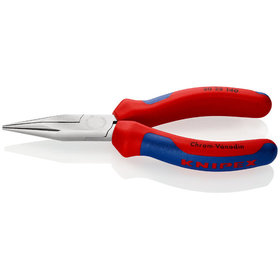 KNIPEX® - Langbeckzange verchromt, mit Mehrkomponenten-Hüllen 140 mm 3025140