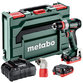 metabo® - Akku-Bohrschrauber PowerMaxx BS 12 BL Q Pro (601045920) mit Schnellwechselwinkeladapter "Quick", metaBOX 118, 12V 2x4Ah LiHD + ASC 55